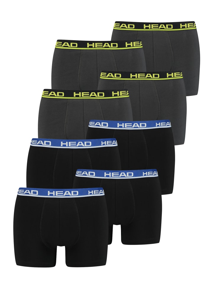 Boxershorts Head Basic Boxer 8P in Phantom Lime/Black Blue