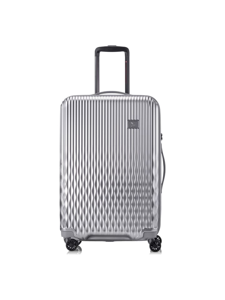 Flow 4 Rollen Trolley M 66 cm silver