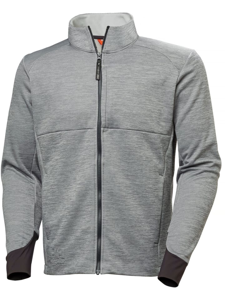 Fleecejacke/Fleecepullover "Tech Midlayer" in Grau