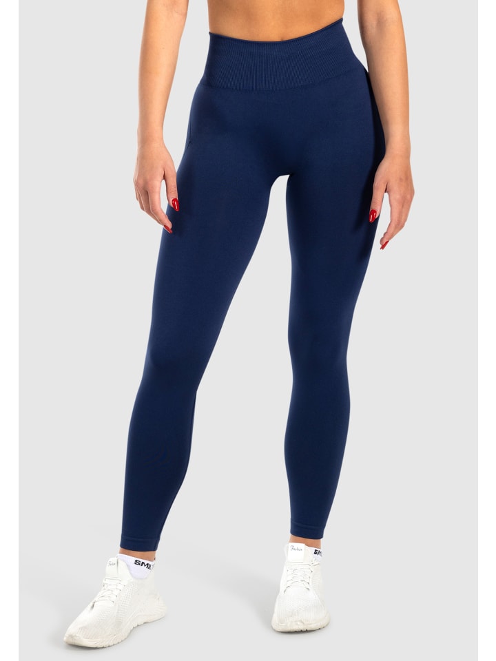 Leggings Trixy Scrunch in Marineblau
