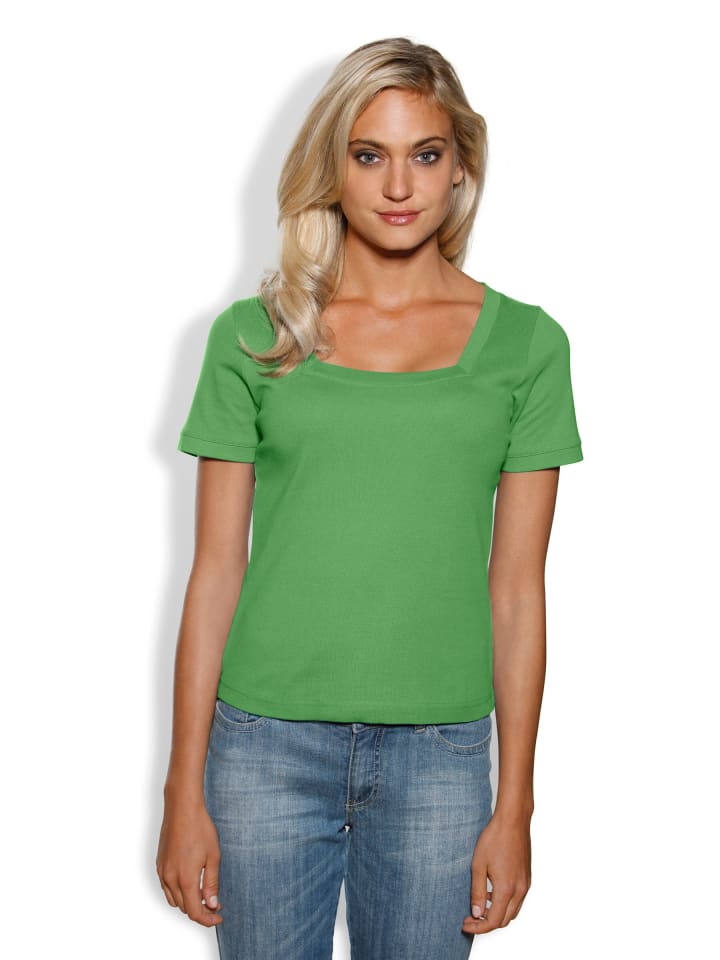 Carré-Shirt in grün