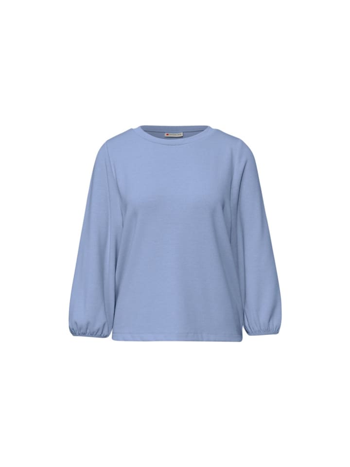 Langarmshirt in frosted blue