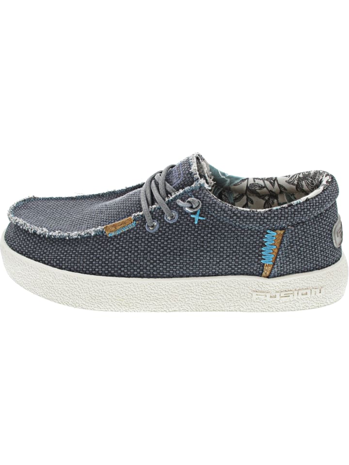sportlicher Schnürer Blau