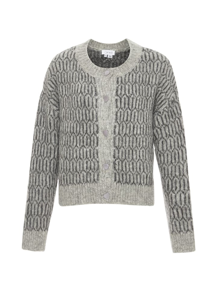 Damen Strickjacke in GRAU MELANGE