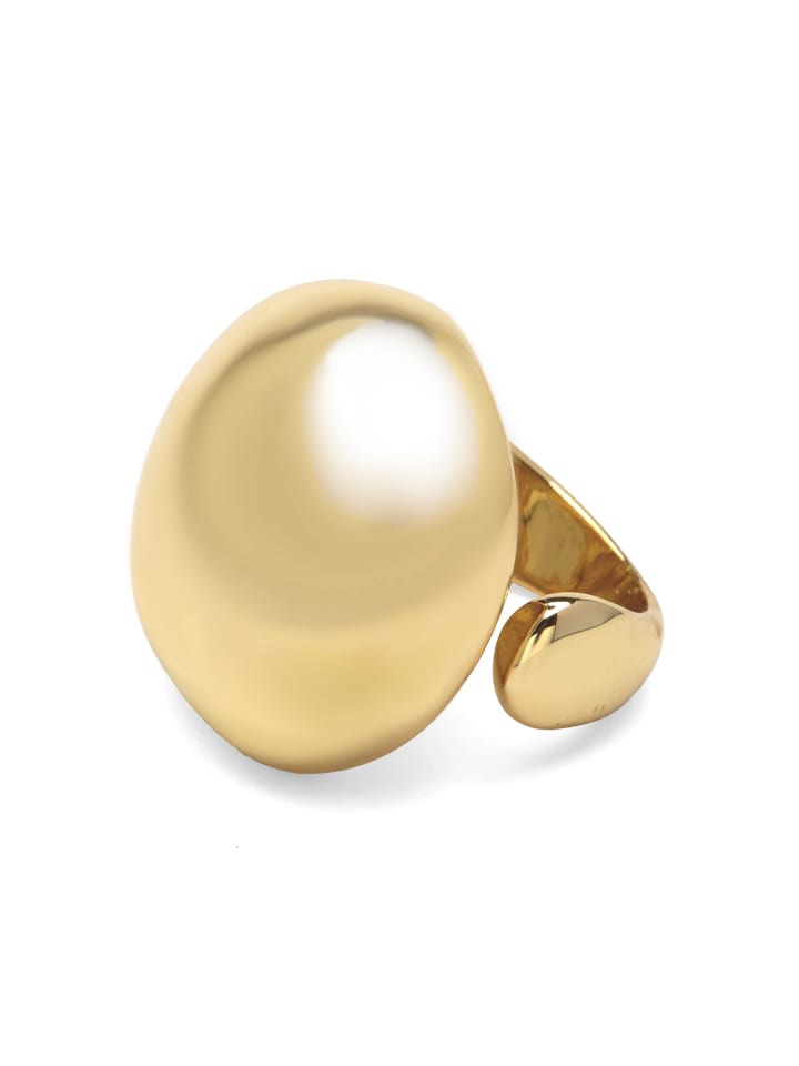 Ring mit 18-karätiger Gelbgold-Veredelung – Lussor