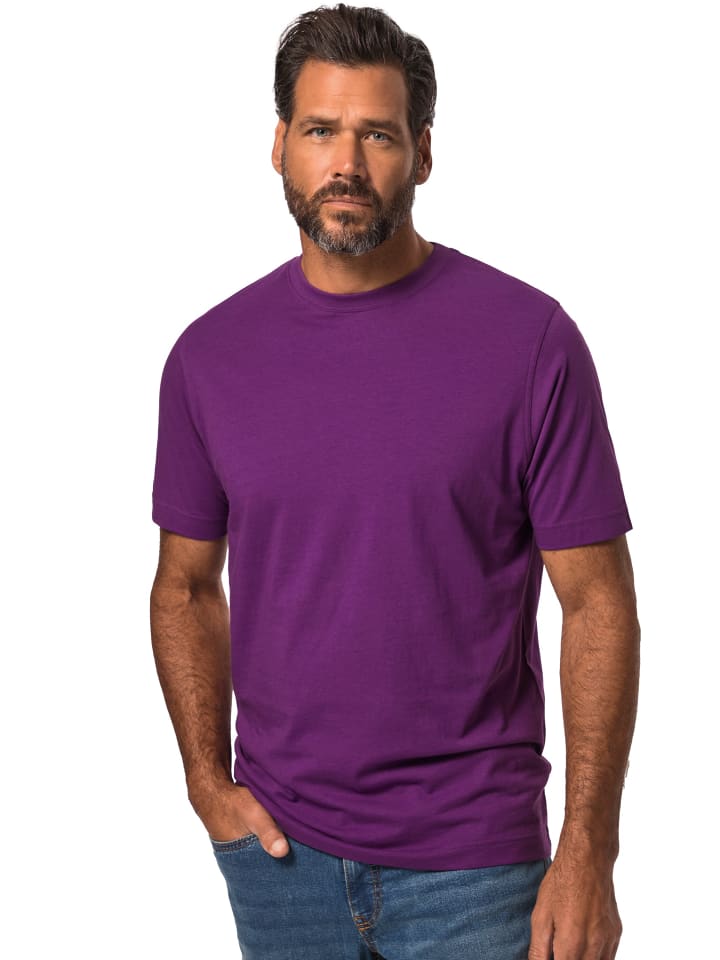 Kurzarm T-Shirt in pflaume