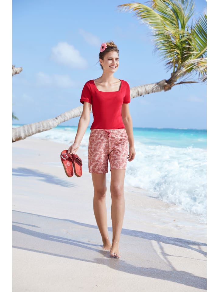 Carré-Shirt in rot