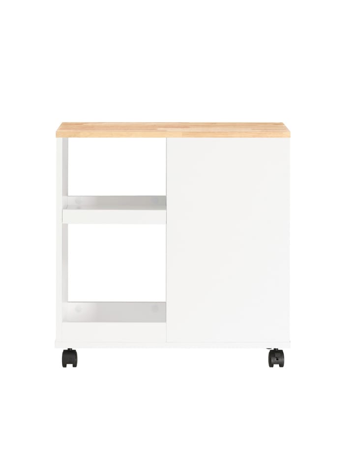 Rollcontainer in Reinweiß - (W) 30 x (H) 60 x (L) 60 cm