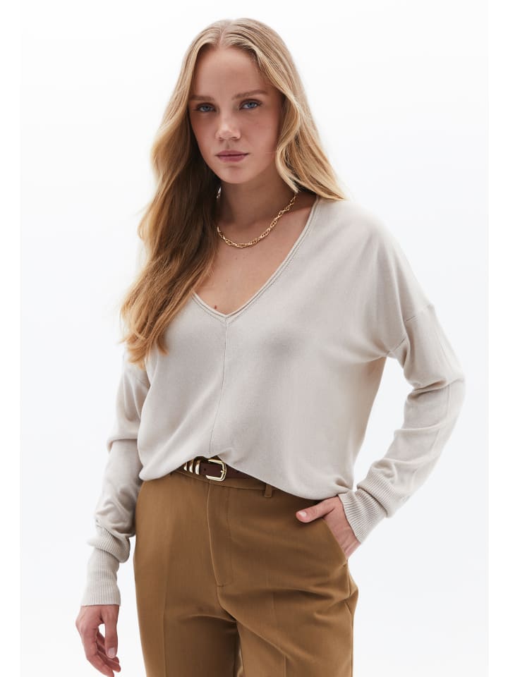 V-Ausschnitt-Pullover ANCIENT SCROLL