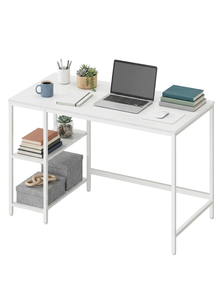 Computertisch Barnet in Weiß - (B)120 x (H)76 x (T)60 cm