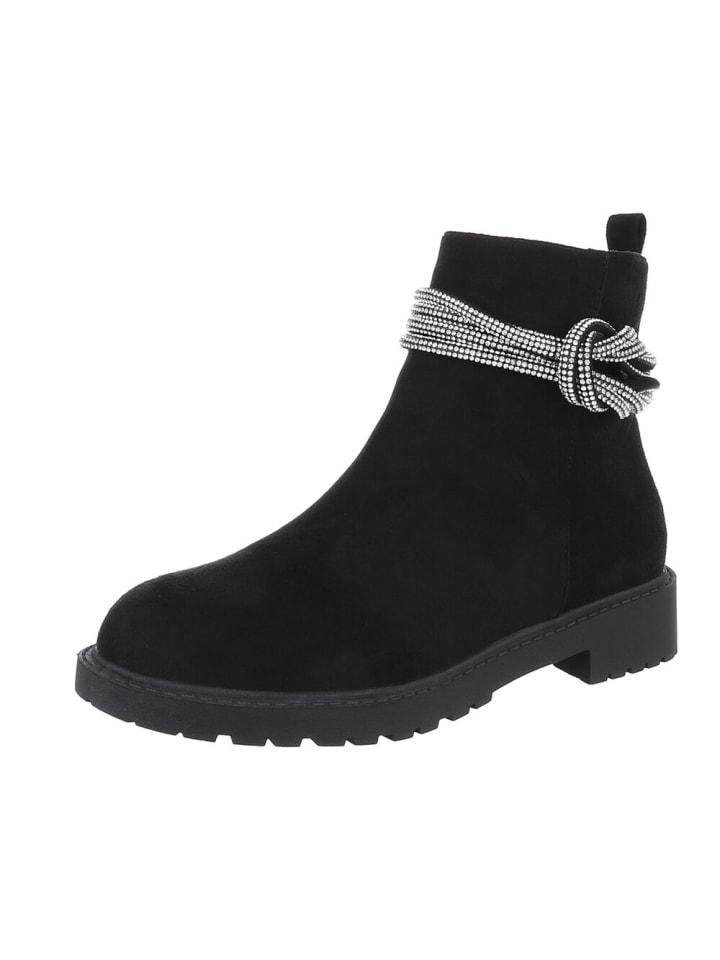 Stiefelette in Schwarz