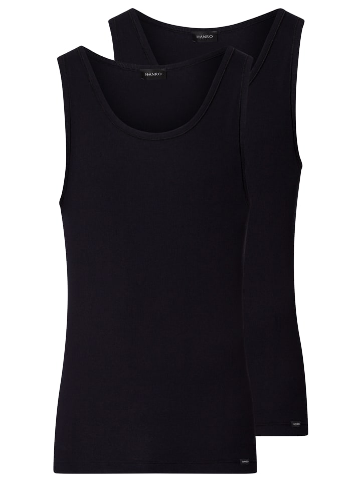 Unterhemd / Tanktop Cotton Essentials in Schwarz