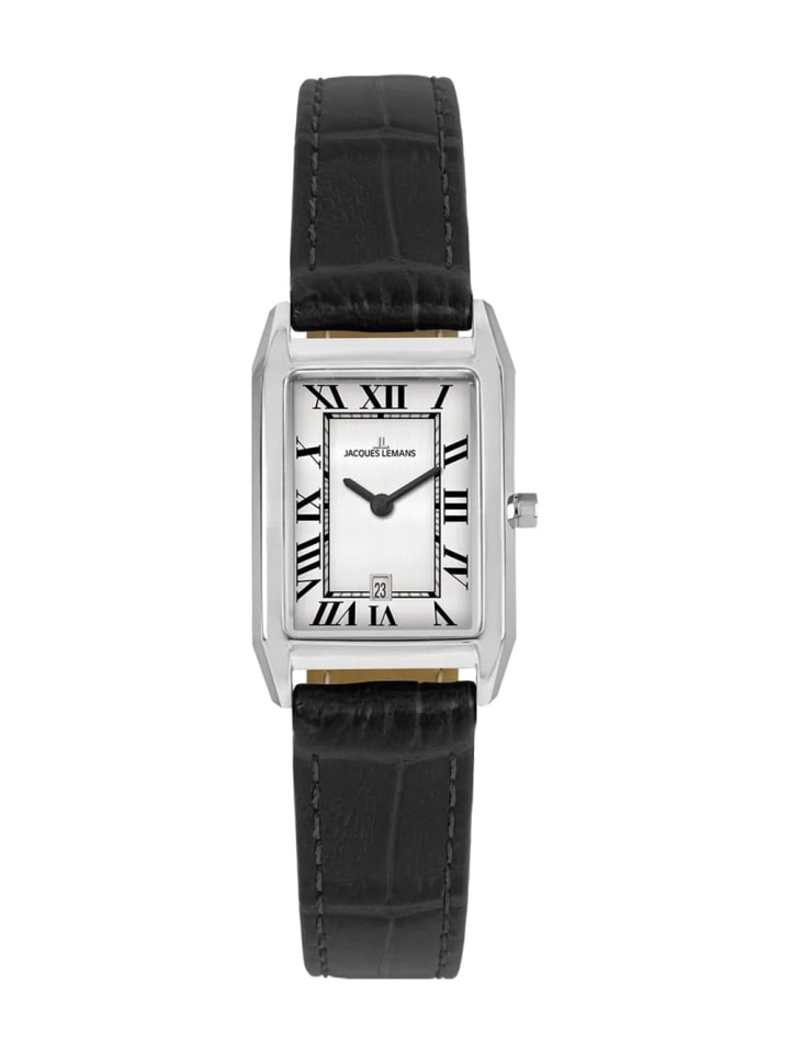 Damen-Armbanduhr Quarz Torino Rechteckig Schwarz