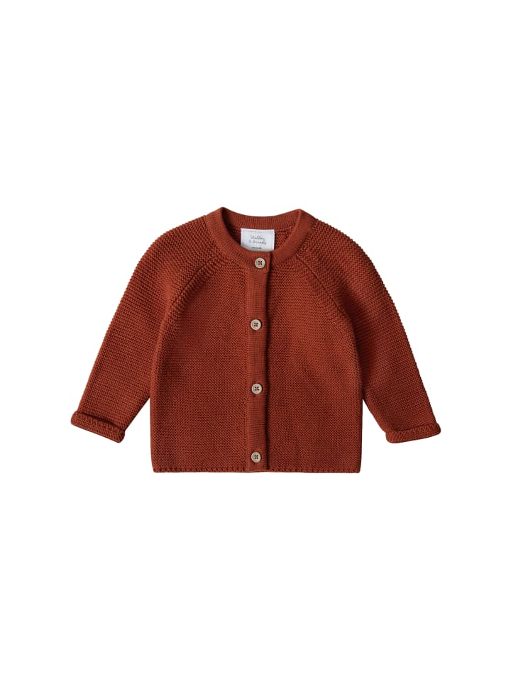Strick-Cardigan in braun