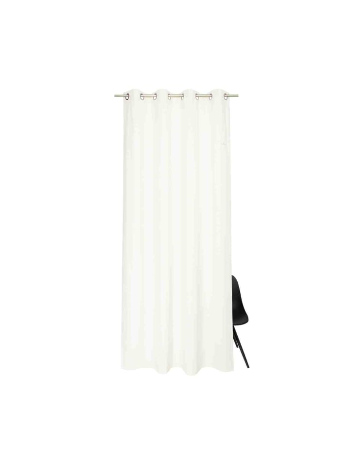 Blickdichter Ösenvorhang Dove Signature in Offwhite