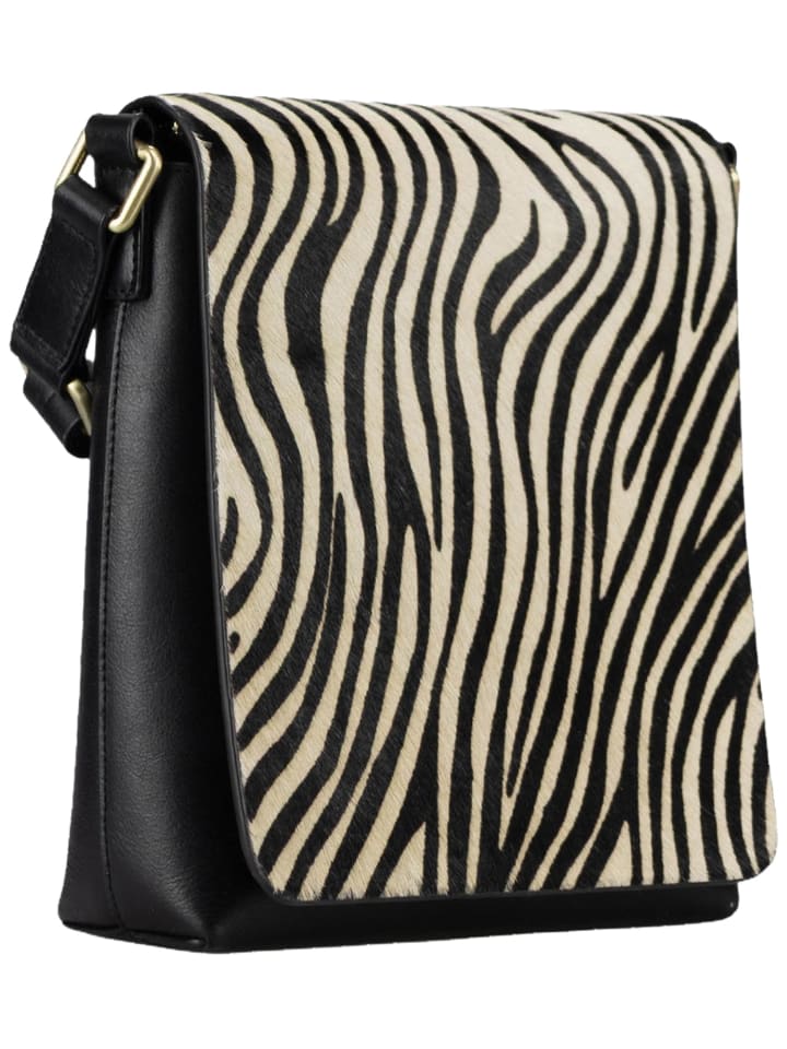 Schultertasche Furry Zebra Shoulder Bag S in Zebra