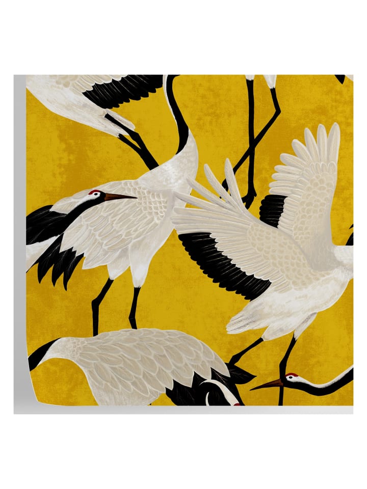 Tapete Reiher in Gold - (W) 200 × (L) 280 cm