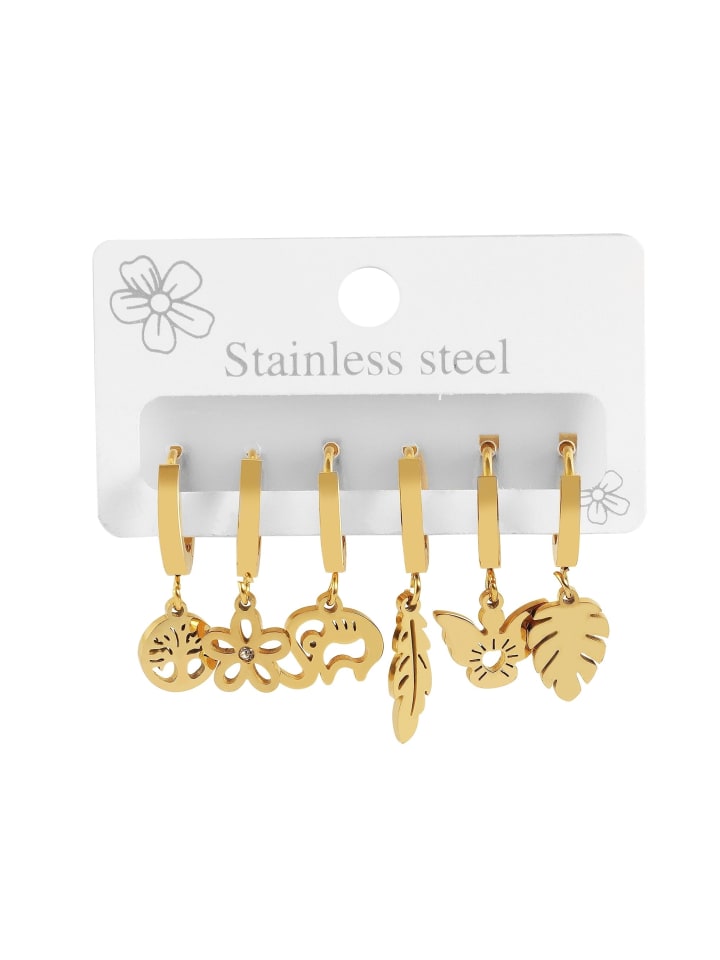 Damen Anhänger aus Edelstahl in gold