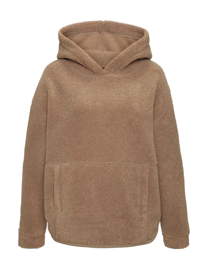 Fleecepullover in nougat