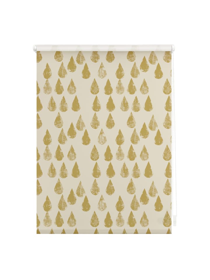 Seitenzugrollo in Gold