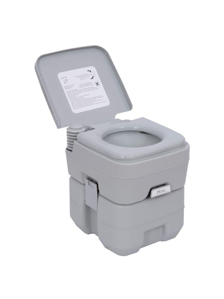Campingtoilette,35,5cm × 41cm × 42,5Hcm,grau