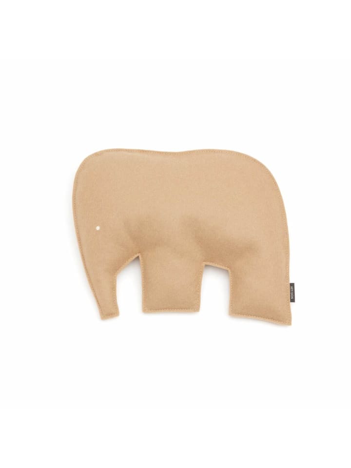 Kissen Elefant in Karamell