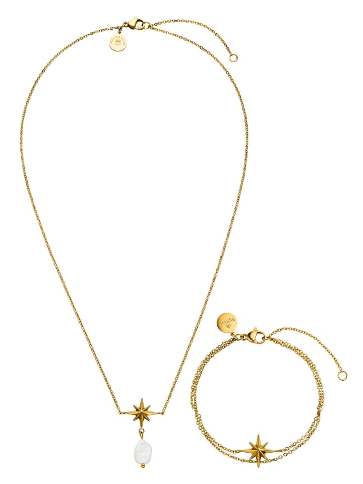 Schmuckset Windrose Gold
