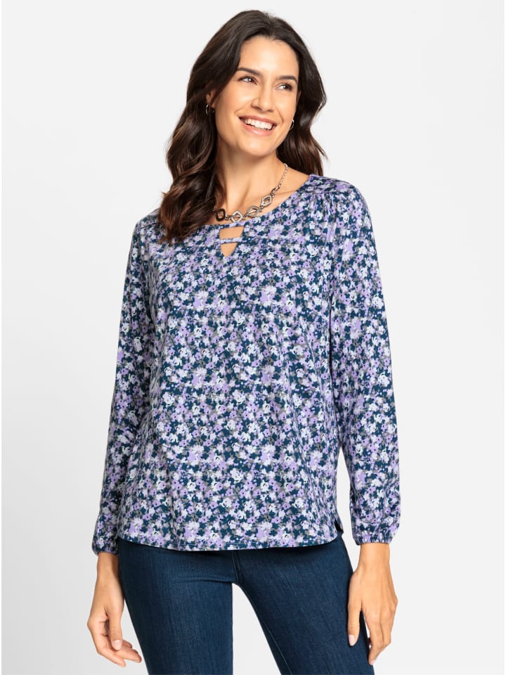 Shirt in flieder-lavendel-bedruckt