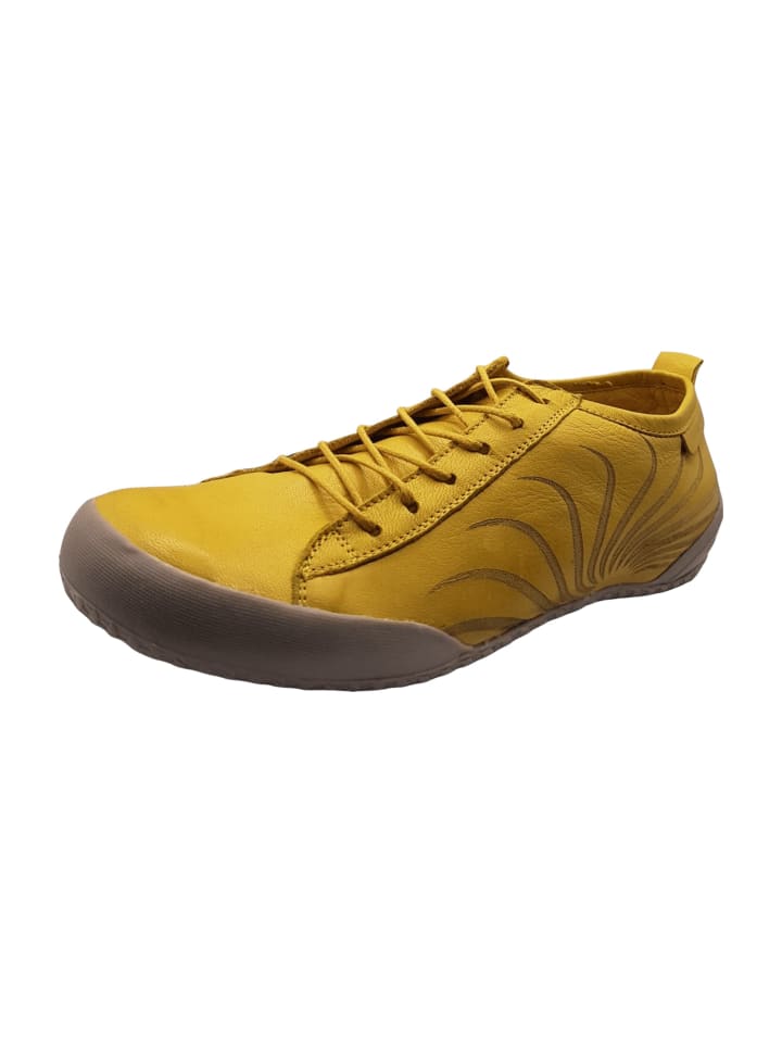 Komfort Schnürschuhe in Gelb