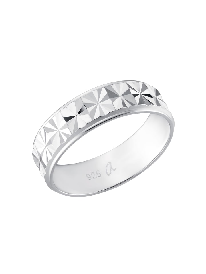 Ring Silber 925, rhodiniert in Silber