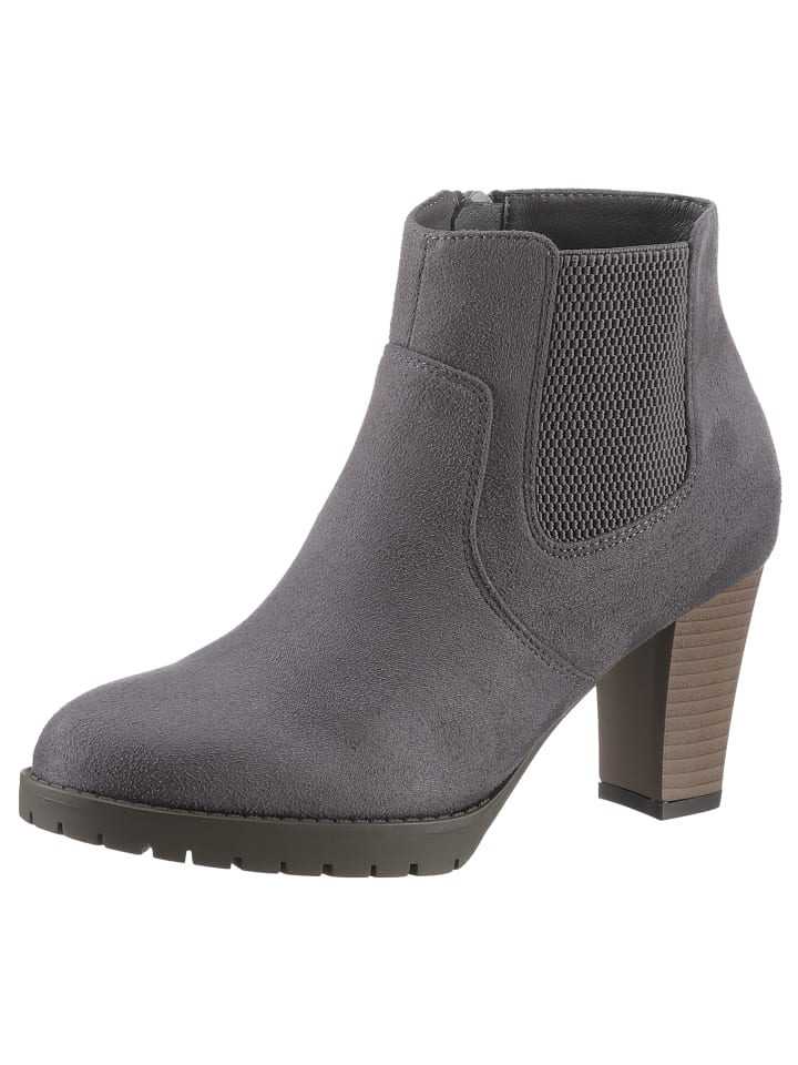 Stiefelette in grau