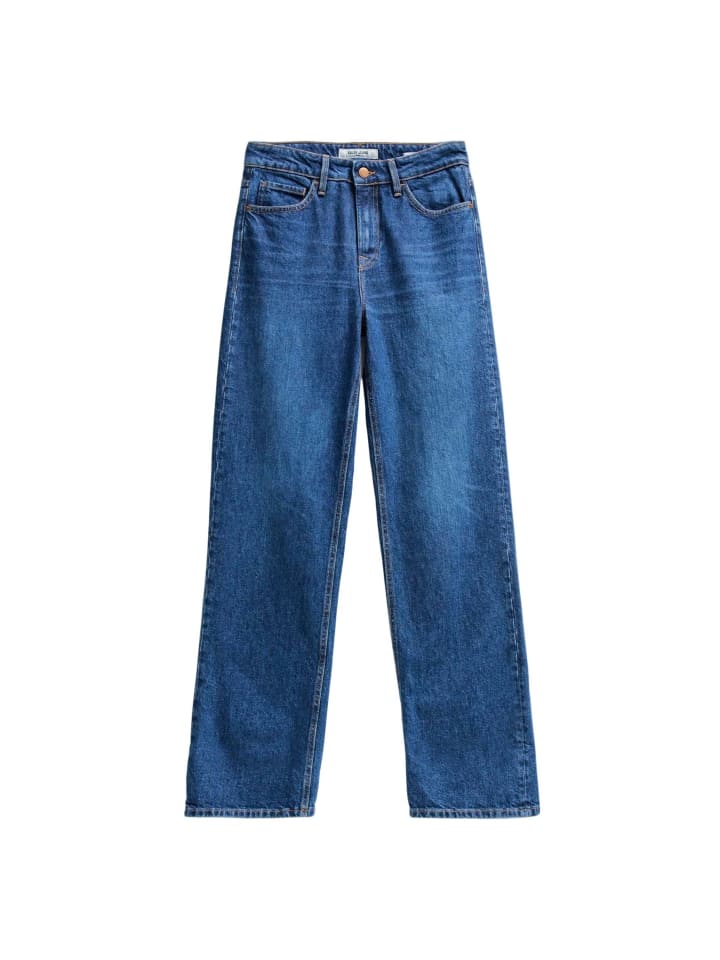 Jeans True With Cuff - Straight Fit - in Medium Wash