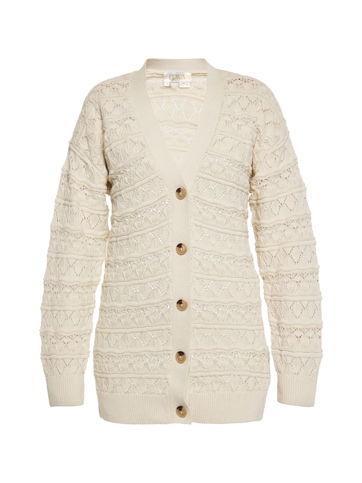 Damen Cardigan in DUNKELCREME