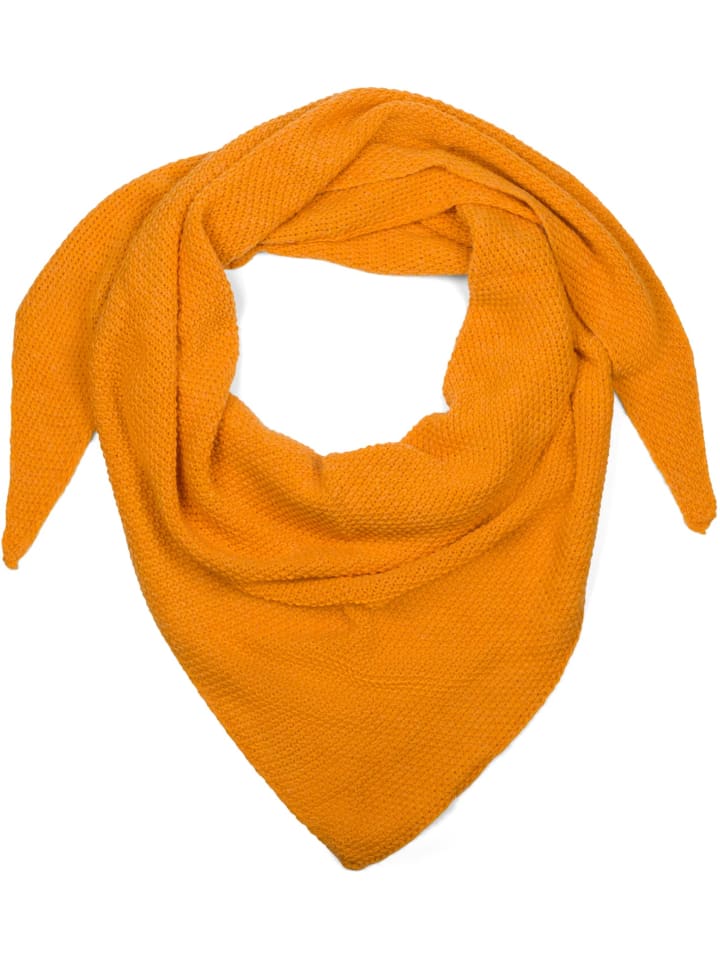 Strick Dreieckstuch in Orange