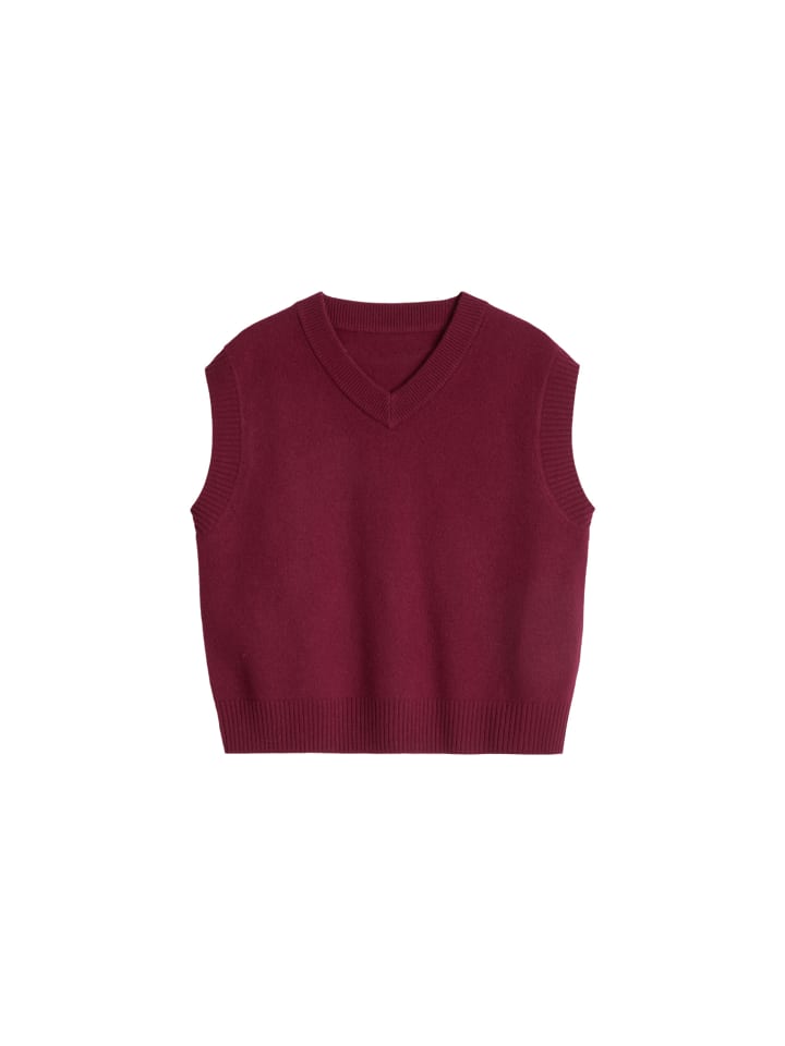 Pullunder regular in Deep Burgundy