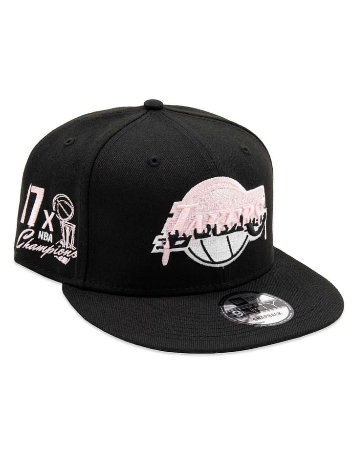 9FIFTY Snapback Cap mit Sticklogo in Schwarz