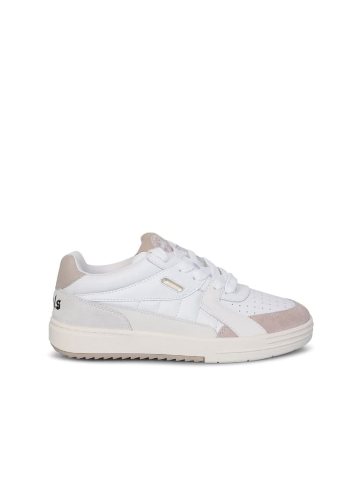 Weiß Kalbsleder Athletik Sneaker