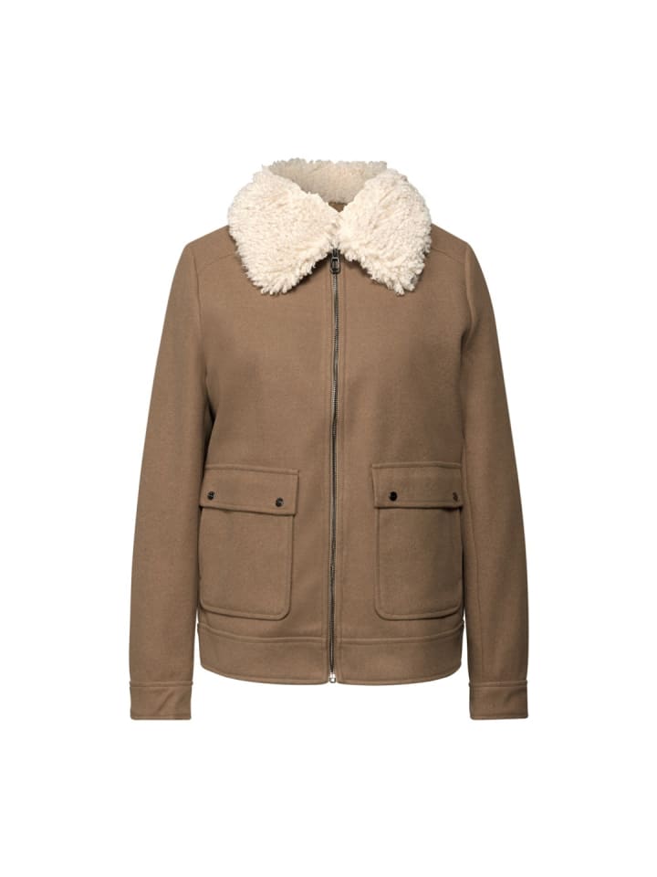 Jacke in cookie brown