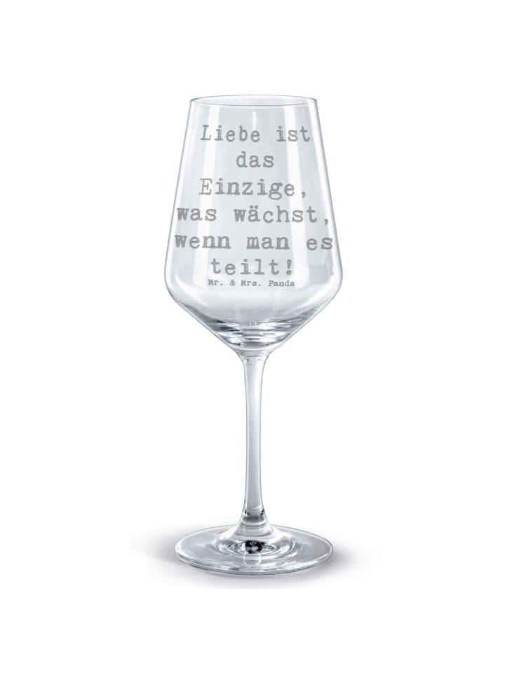 Glas für Rotwein Spruch Eheversprechen Liebe Te... in Transparent