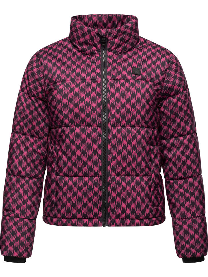 Winterjacke Serah Print in Fuchsia