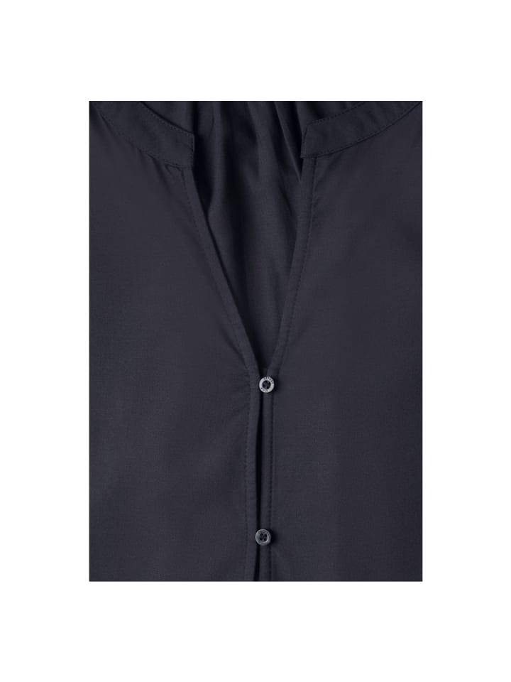 Langarmbluse in indigo night