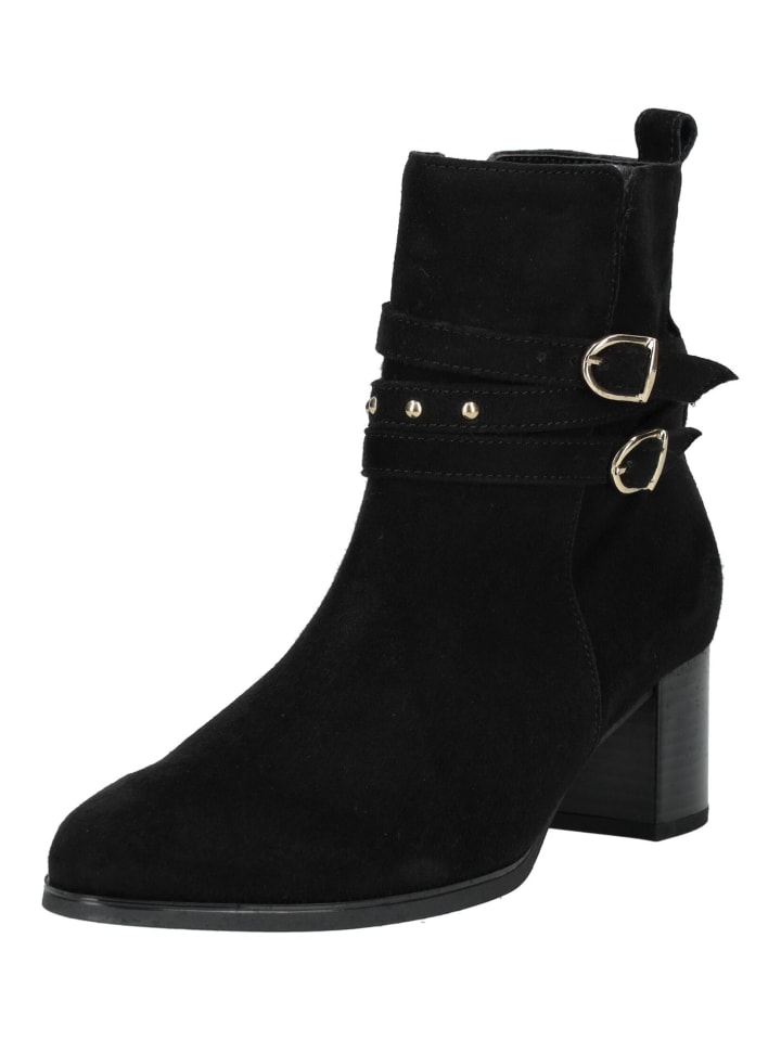 Stiefelette Schwarz/Gold