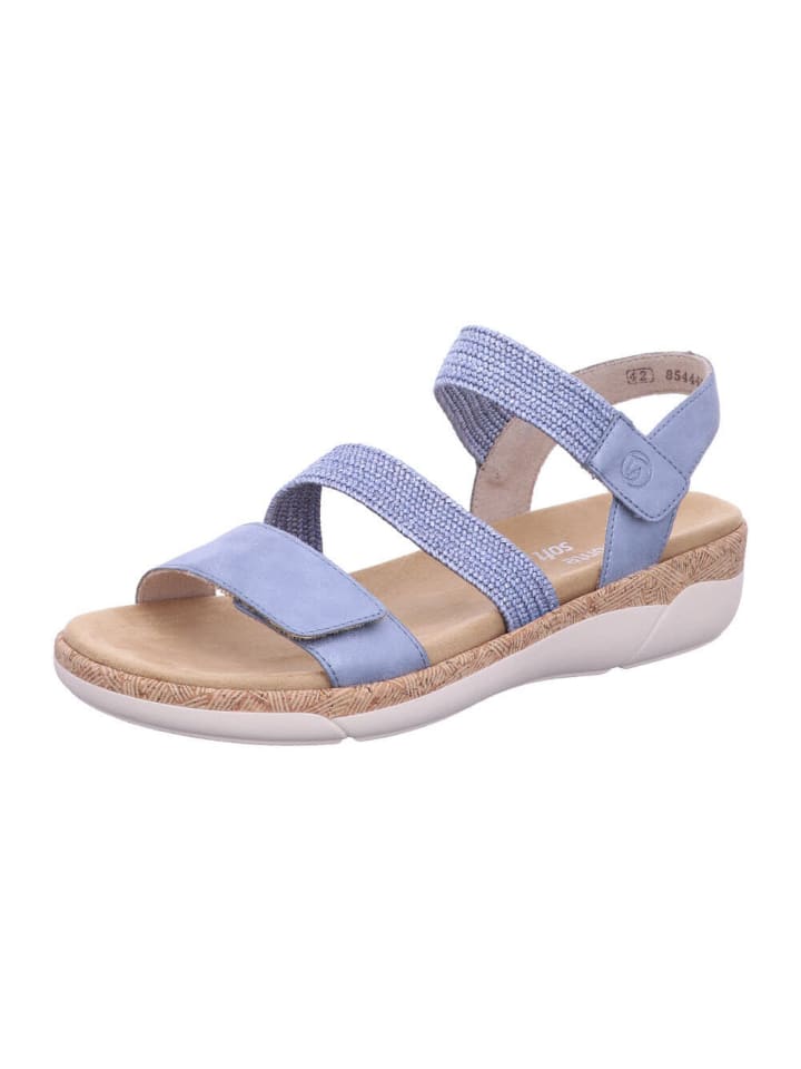 Keilsandaletten in blau