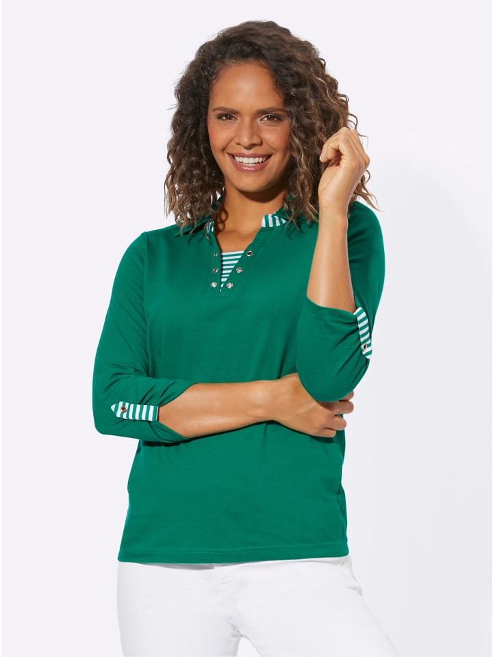Shirt in smaragdgrün