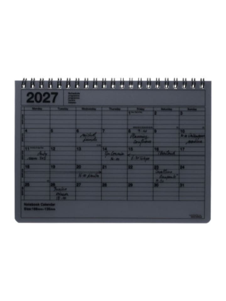 Kalender - Mark's 2027 Notebook Calendar S, Black