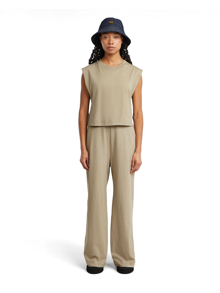 Double Layer Wide Leg Jumpsuit light toggee