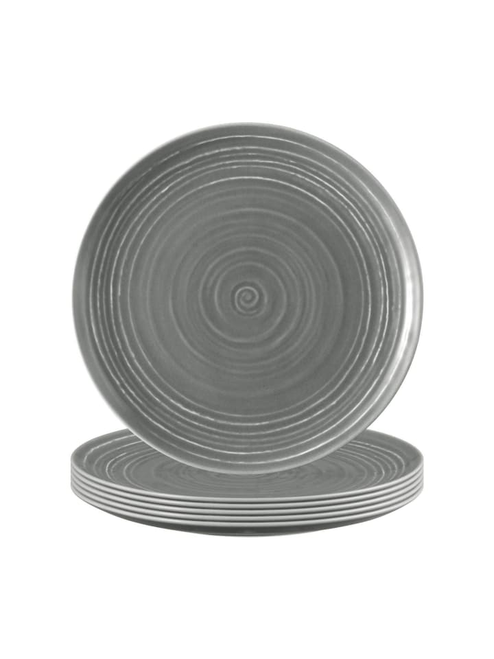 6er Set Frühstücksteller Terra in Perlgrau ø 22,5 cm