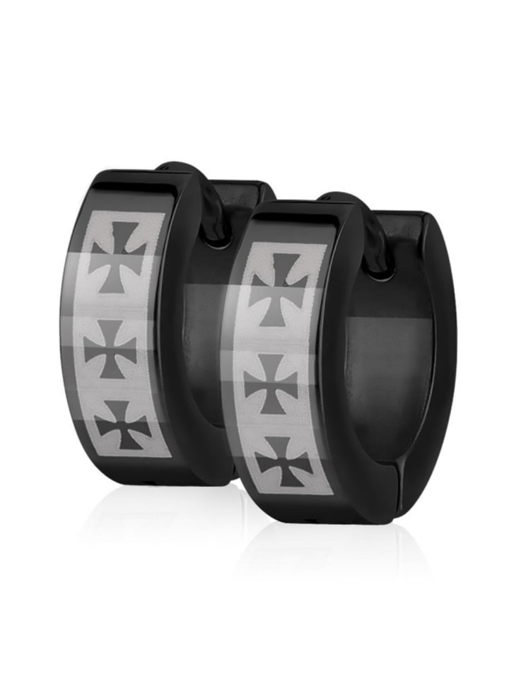 Ohrstecker in Schwarz