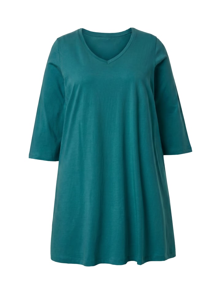 Longshirt in petrolgrün