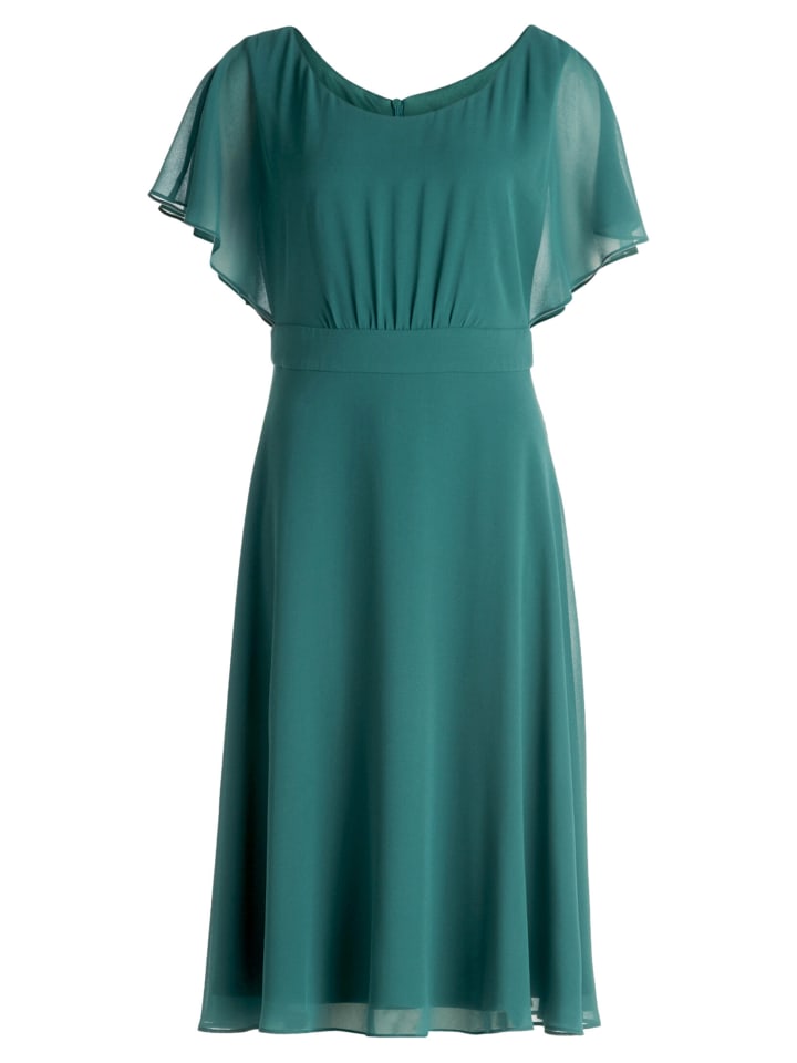 Cocktailkleid kurzarm in Dark Emerald